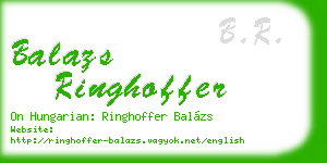 balazs ringhoffer business card