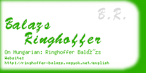 balazs ringhoffer business card